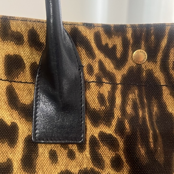 Saint Laurent Canvas Rive Gauche Leopard - Picture 4 of 10